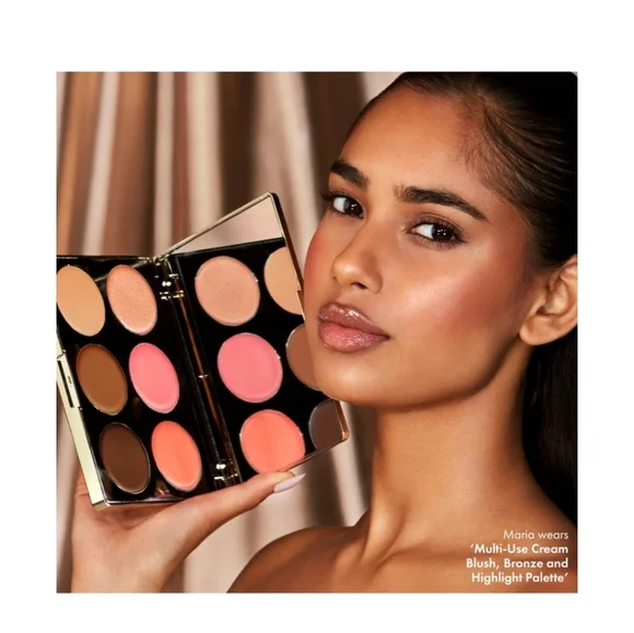 ICONIC LONDON MULTI USE CREAM BLUSH, BRONZE & HIGHLIGHT PALETTE NIB - Picture 3 of 11